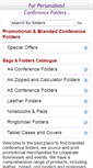 Mobile Screenshot of conferencefolders.com